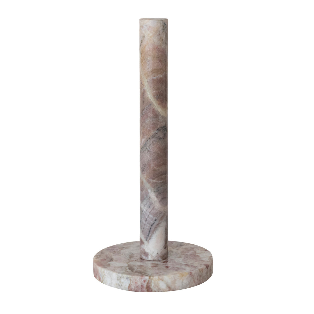 Pink Marble Paper Towel Holder