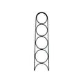 Decorative Metal Wall Ladder with Circular Rungs