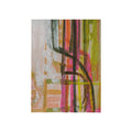 Abstract Wood Wall Art with Gold Foil Edges