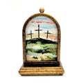 3 Crosses Arched Metal Frame
