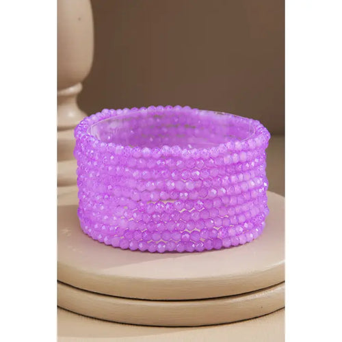 10 Piece Beaded Stackable Boho Bracelet