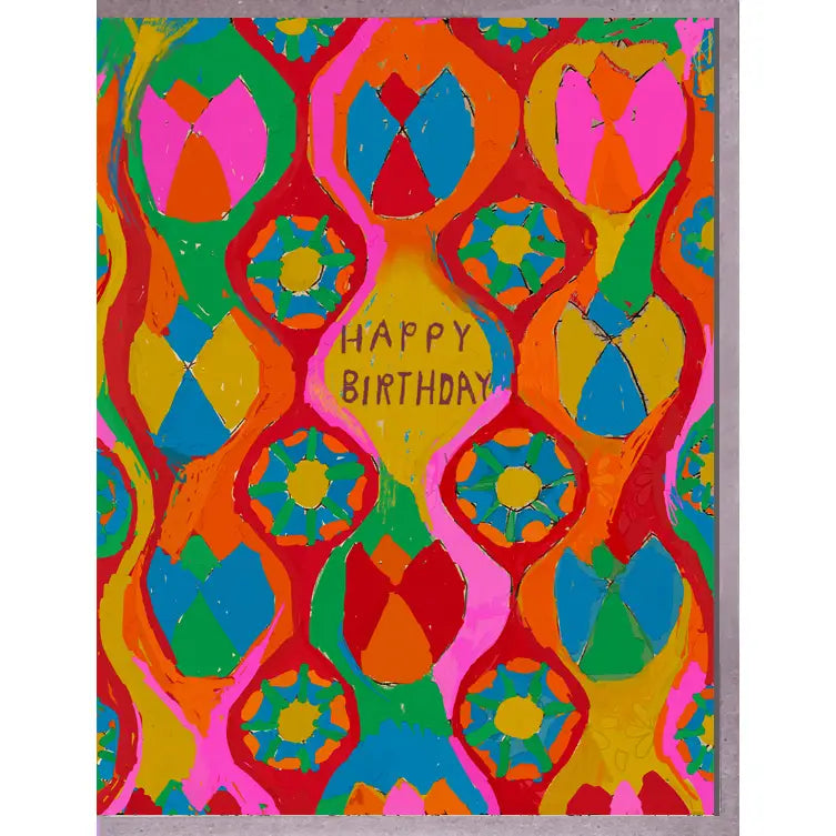 Bright Design Happy Birthday Greeting Card