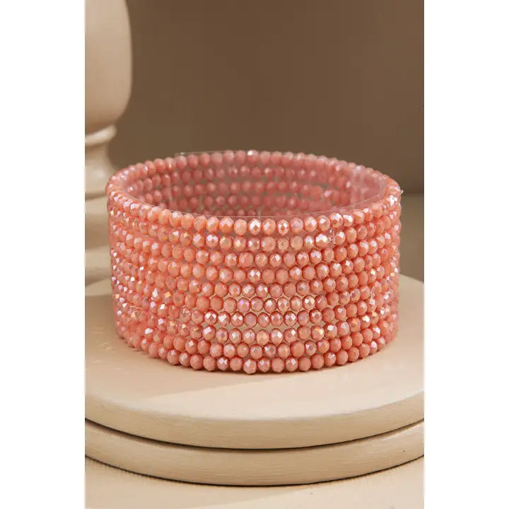10 Piece Beaded Stackable Boho Bracelet