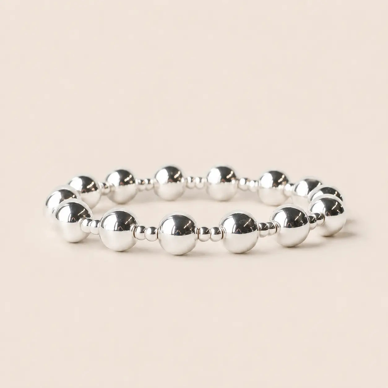 Tarnish Resistant Mixed Metal Beaded Layering Bracelets