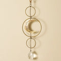 Crescent Moon Brass Suncatcher