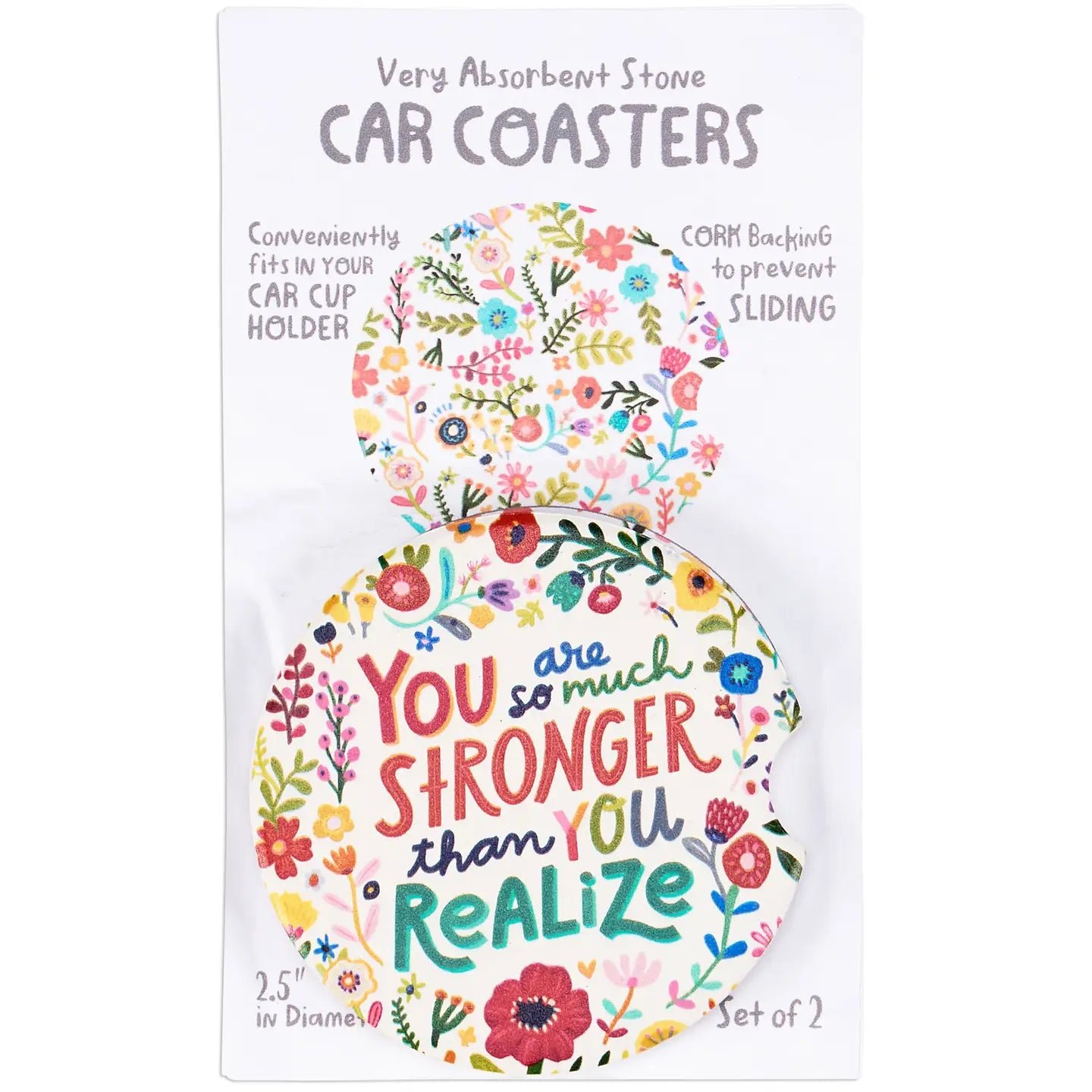 So Much Stronger Car Coasters