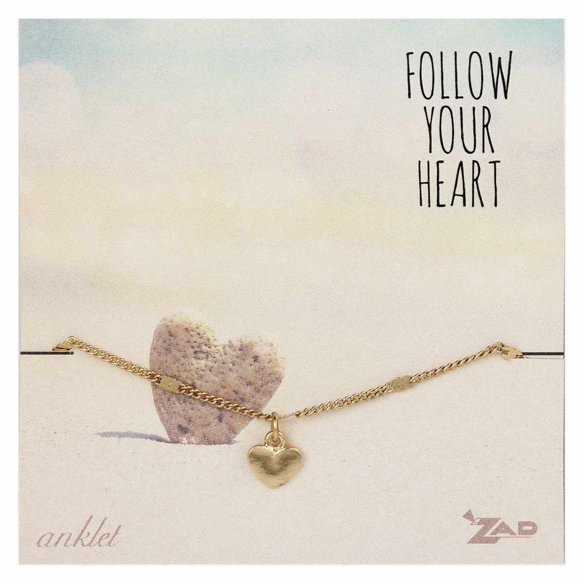 Follow Your Heart Charm Anklet