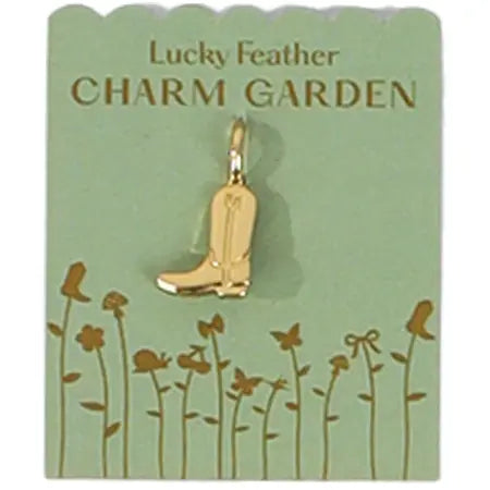 Charm Garden - Gold Cowboy Boot Charm
