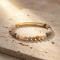 Secret Message "Amazing" Stone Bracelet