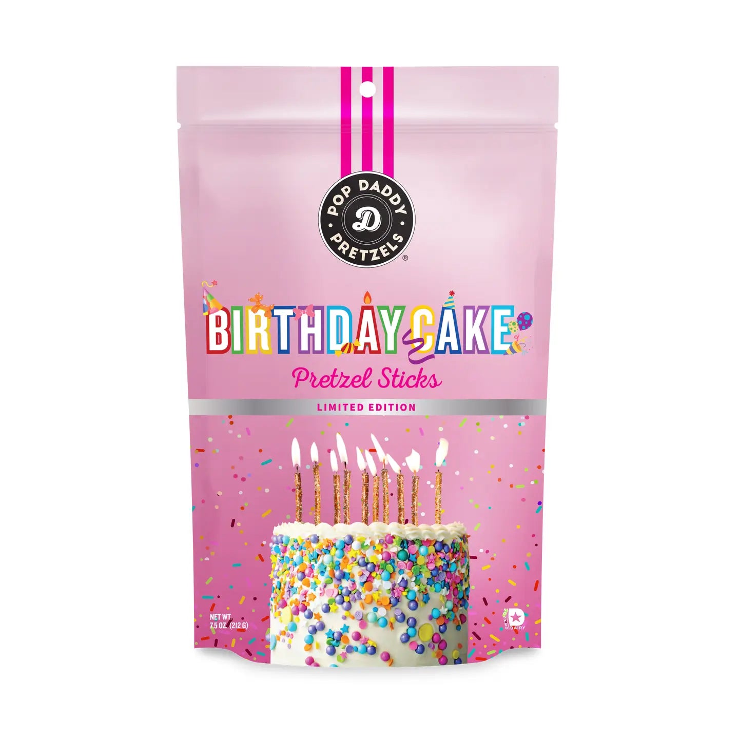 Birthday Cake Seasoned Pretzels