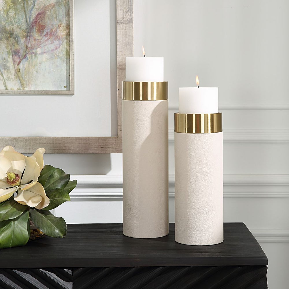 Wessex Candleholders, White