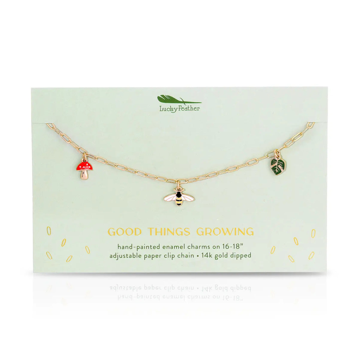 Enamel Treasure Necklace - Grow