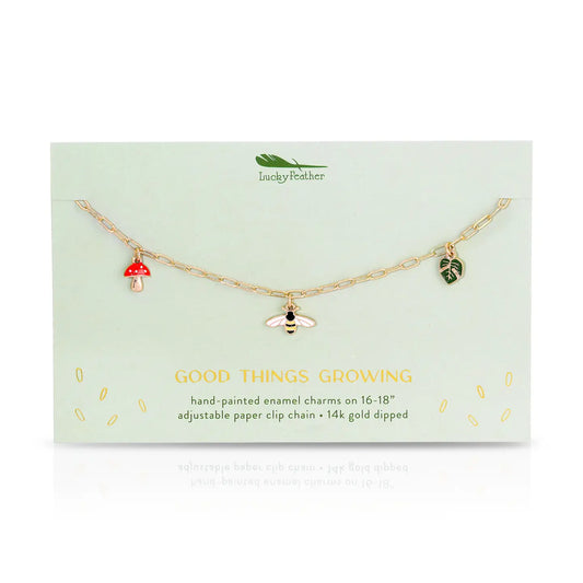 Enamel Treasure Necklace - Grow