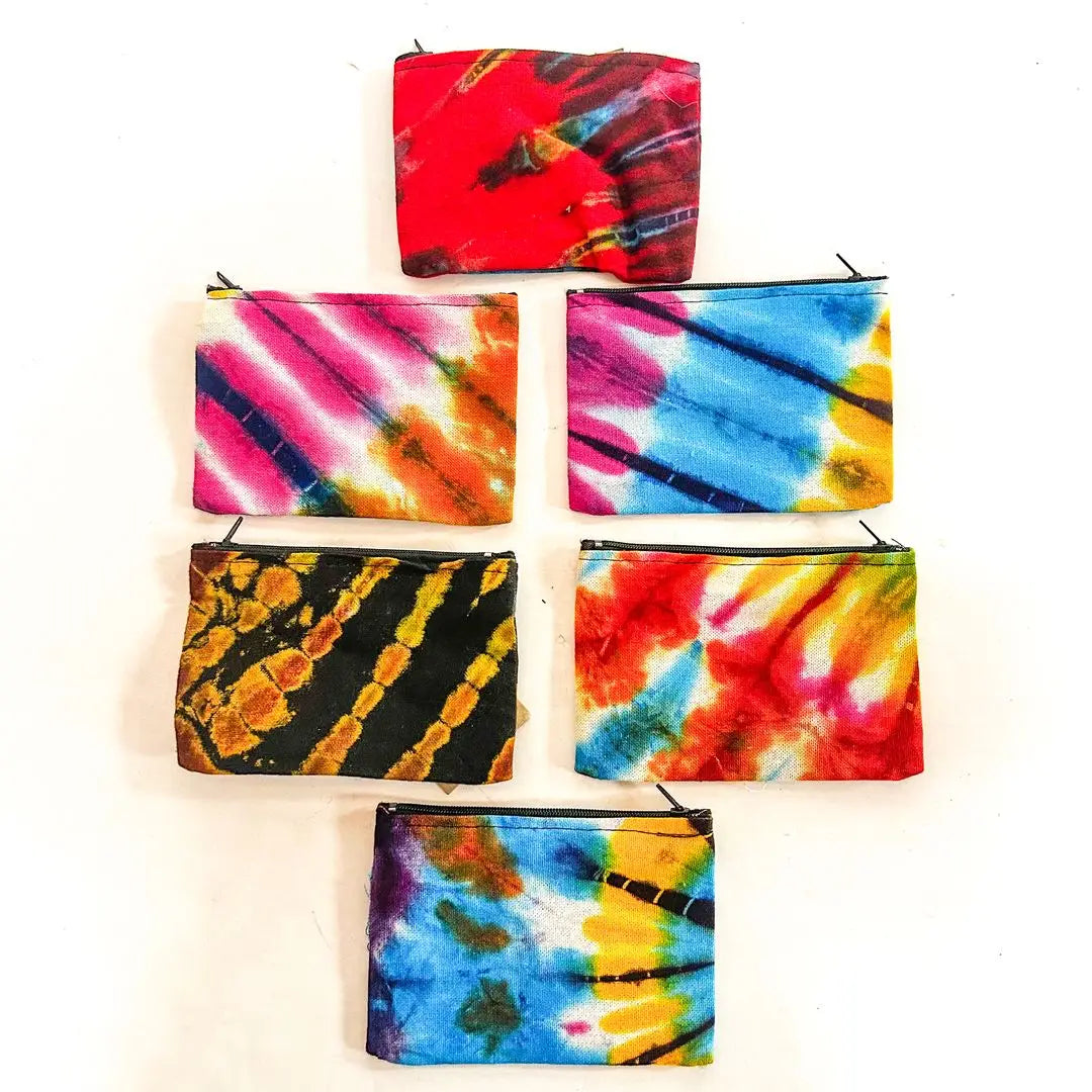 Tie Dye Cotton Coin Purses