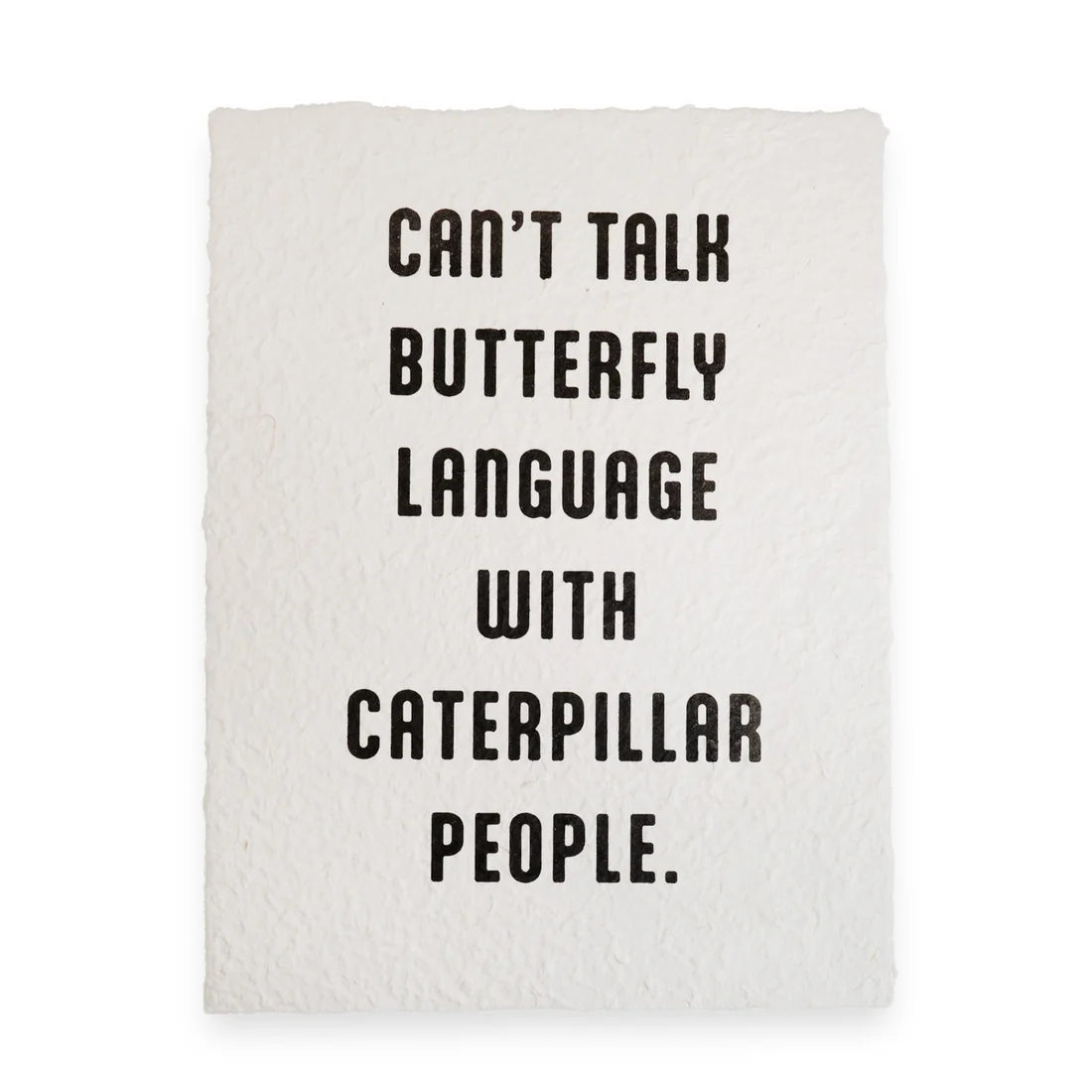 Butterfly Language Paper Print