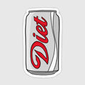 Diet Soda Can Sticker