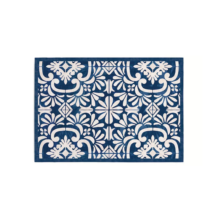 Indigo Tile Pet Flair Mat