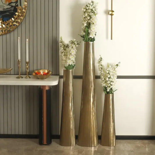 Gold Floor Vases