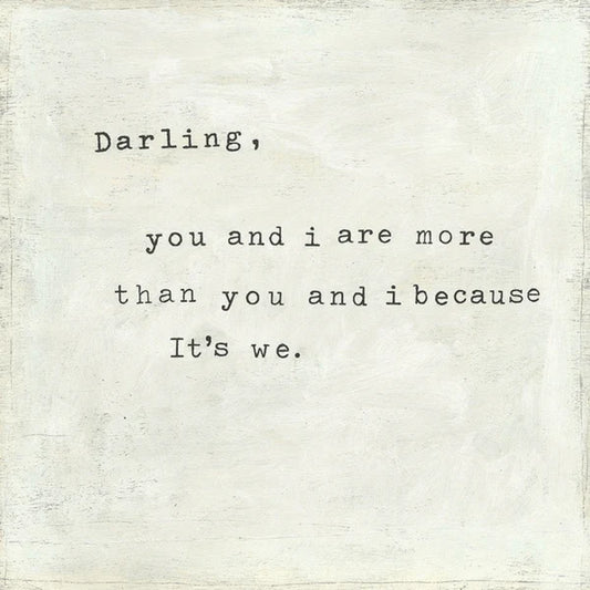 Darling You and I Art Print