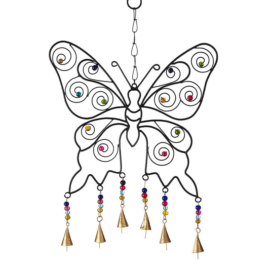 Butterfly Beaded Wind Chime