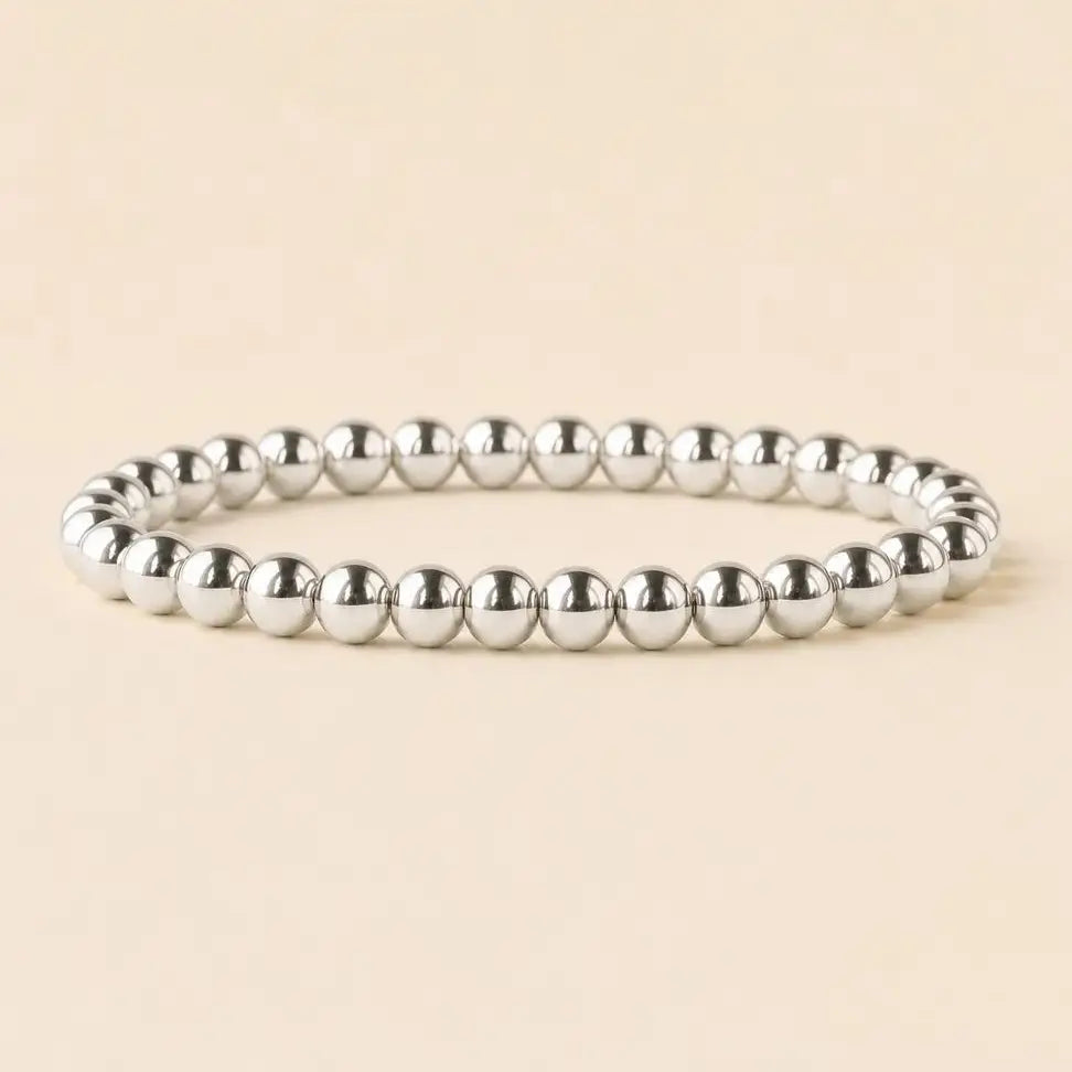 Tarnish Resistant Mixed Metal Beaded Layering Bracelets