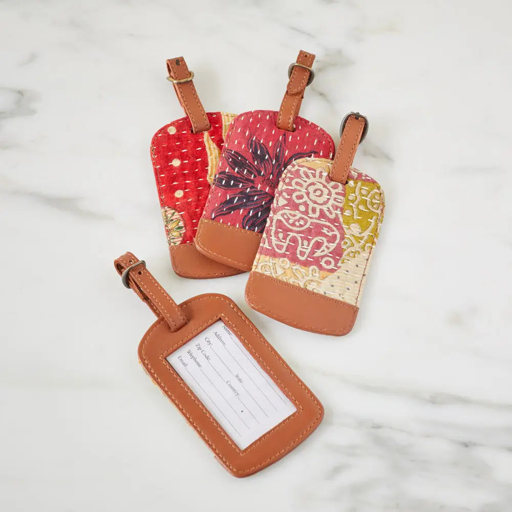 Kantha Luggage Tag