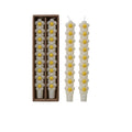 Stacked Daisy Shaped Taper Candles