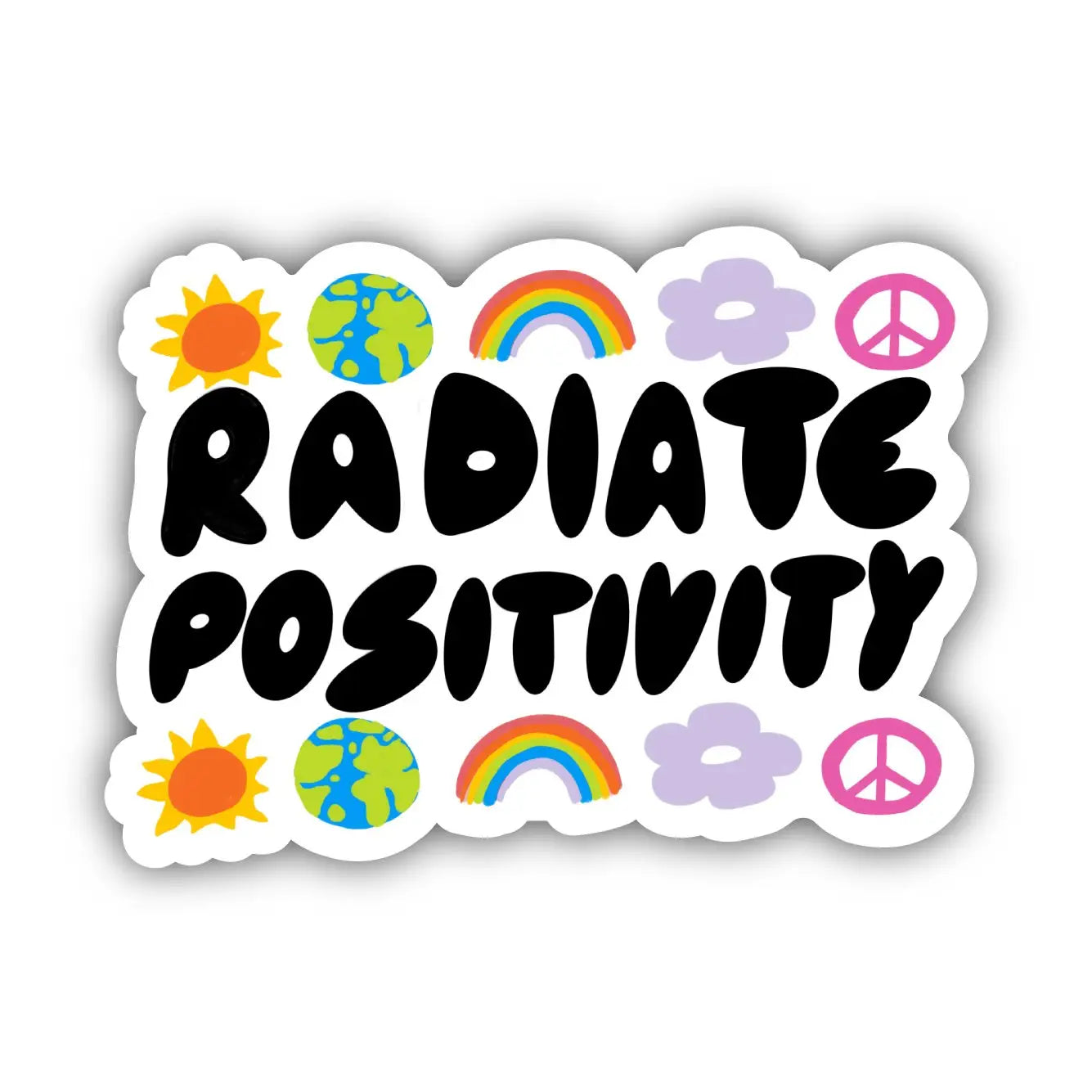 Radiate Positivity Groovy - Positivity Sticker