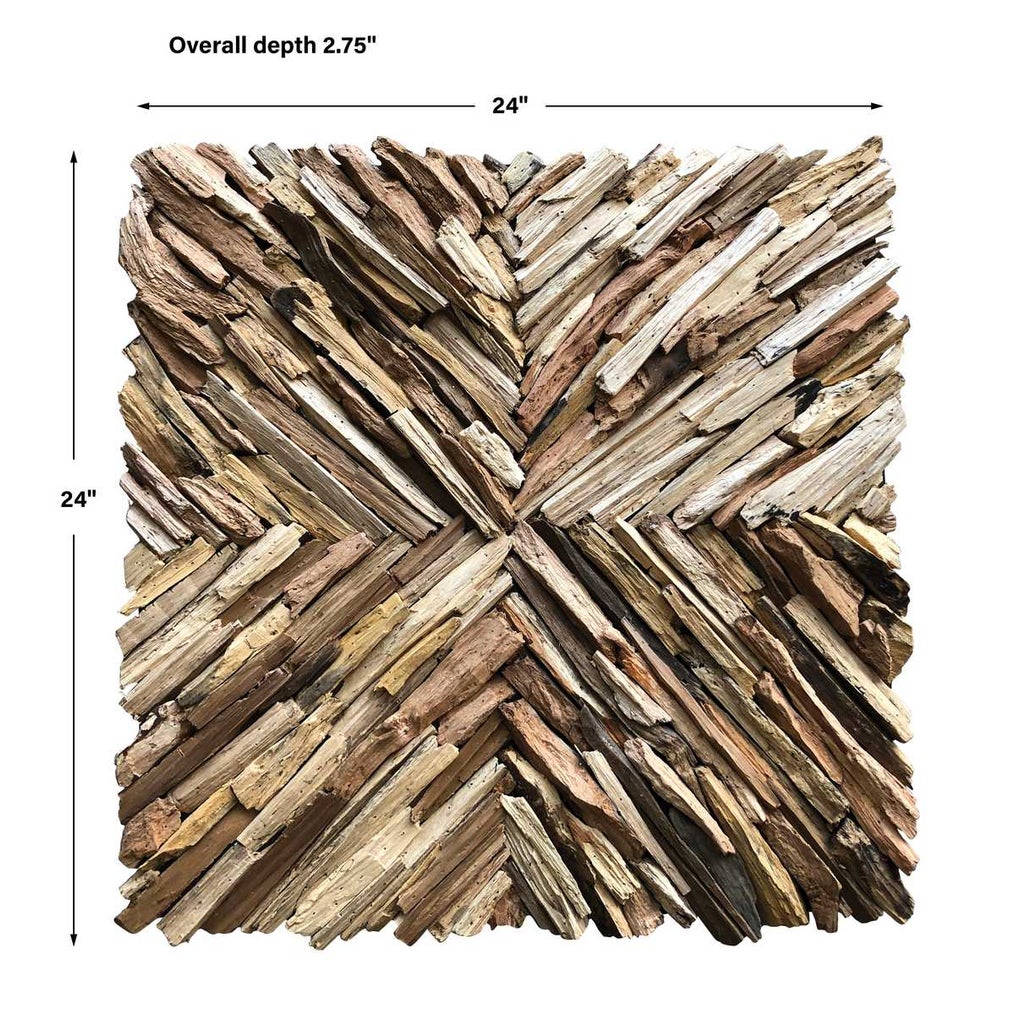 Outland Wood Wall Décor, Natural