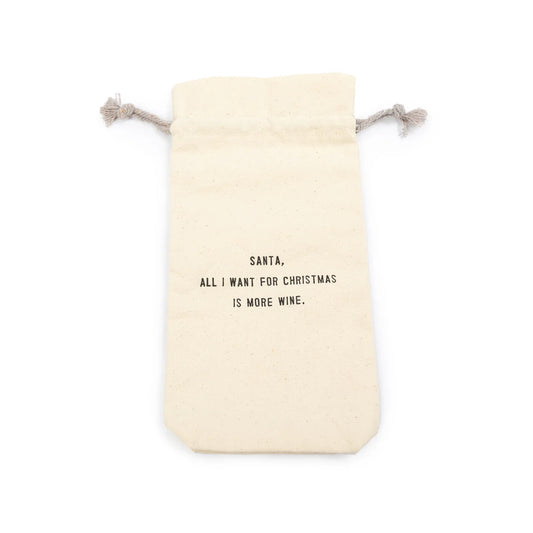 All I Want For Christmas (Seasonal) Wine Bag