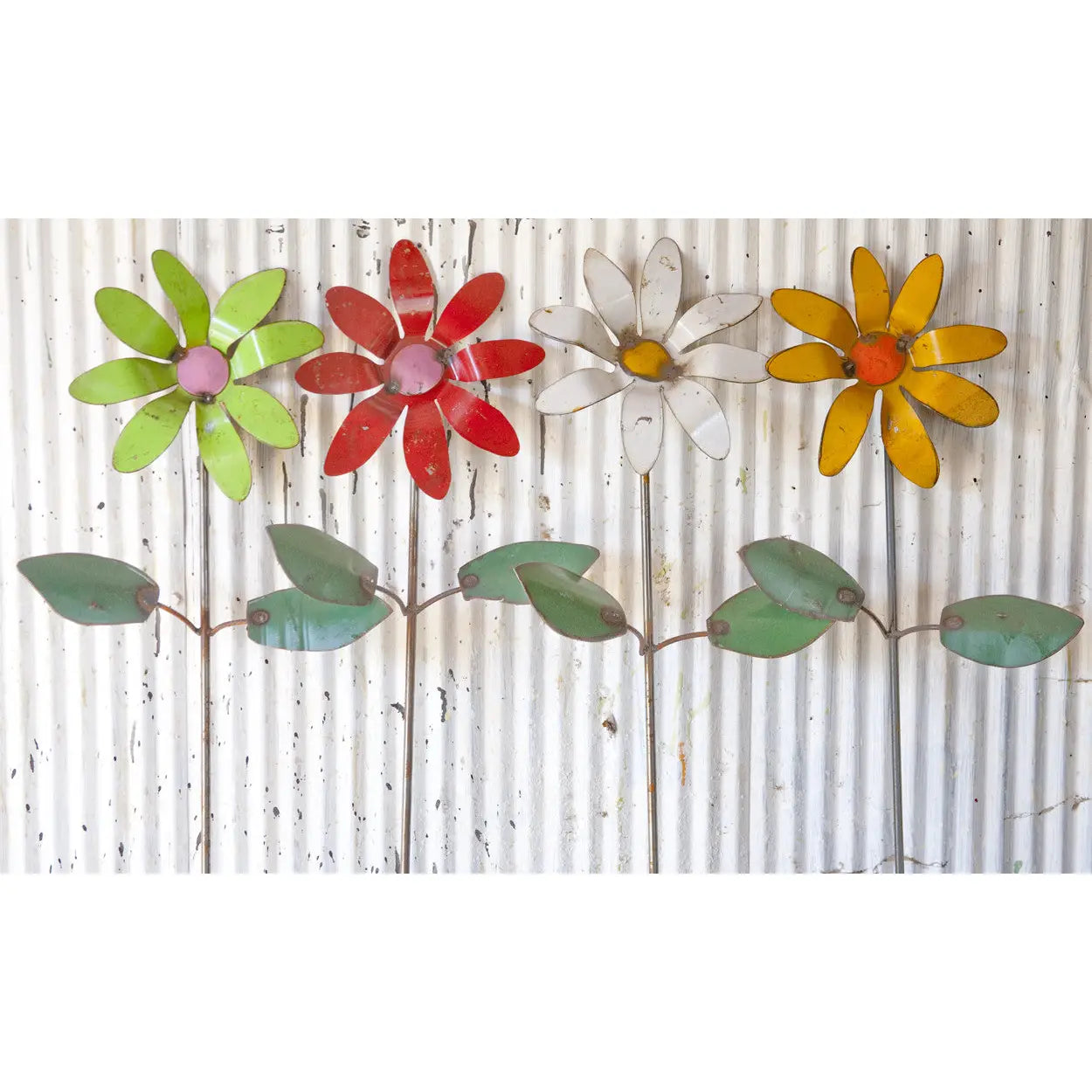 Metal Daisy Flower Stakes