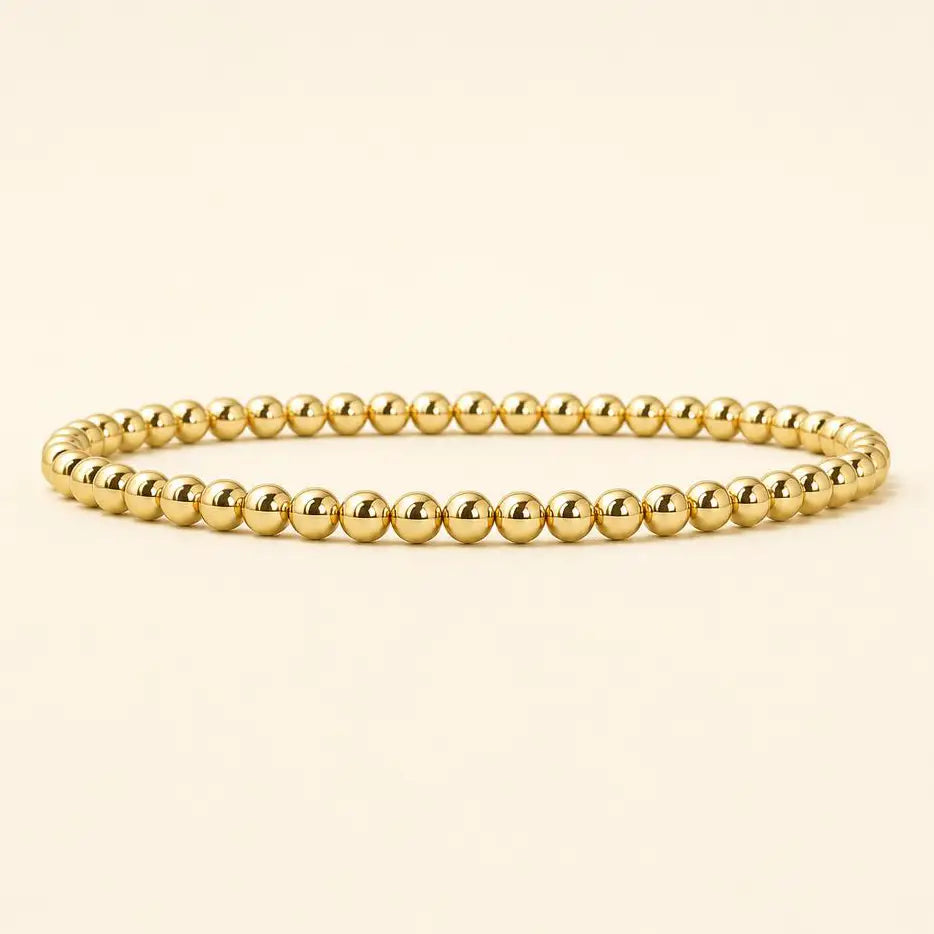 Tarnish Resistant Mixed Metal Beaded Layering Bracelets