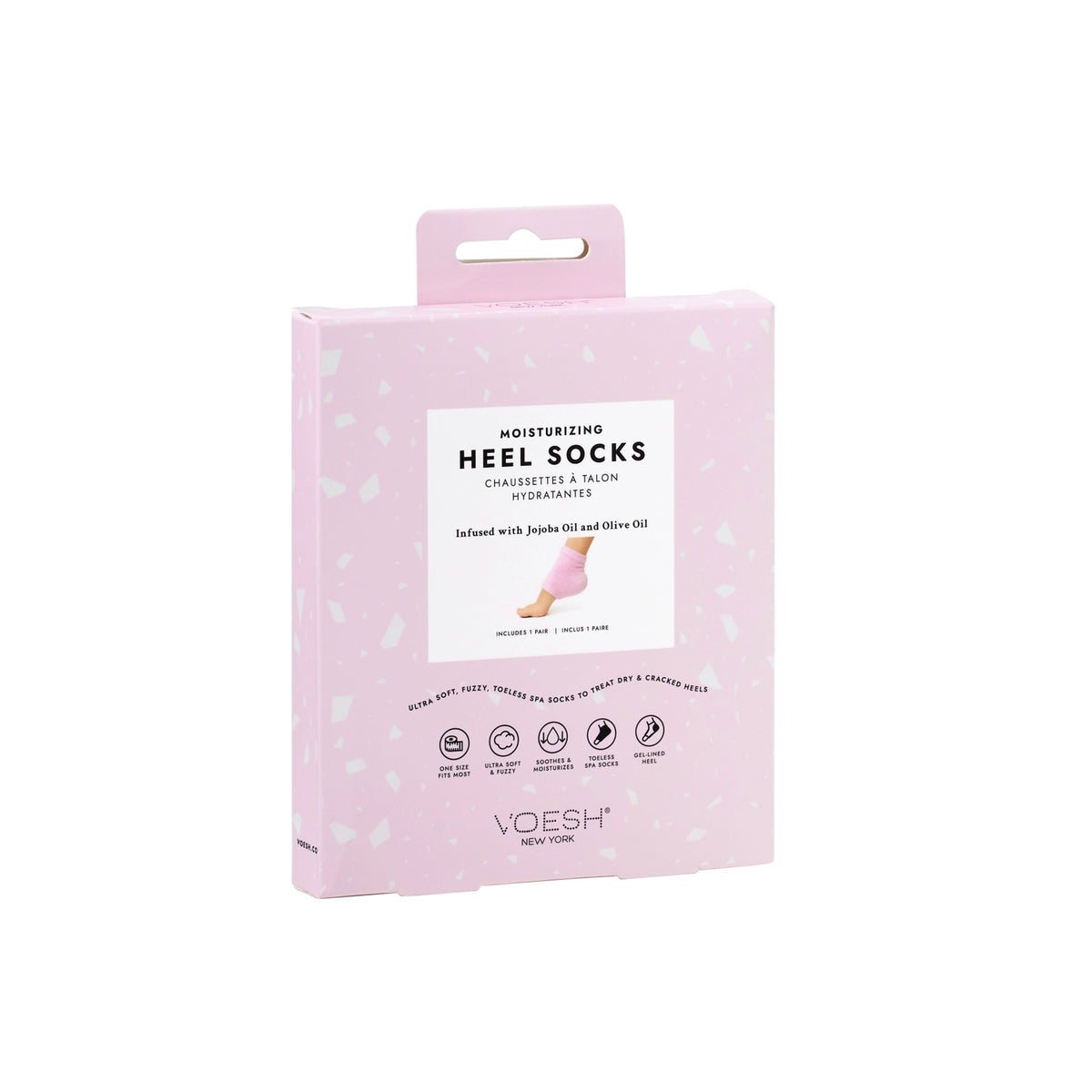 Moisturizing Heel Socks - Pink