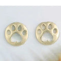 Gold Paw Post Earrings