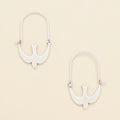Refined Icon Earring - Swallow Hoop/Silver