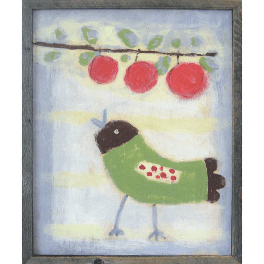 Bird with Cherries Art Print