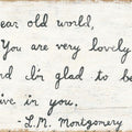 Dear Old World Art Print