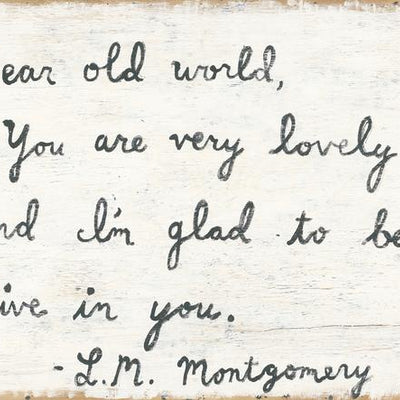 Dear Old World Art Print