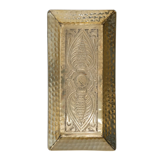 Gold Decorative Hammered Tray