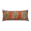 Cotton Velvet Tiger Printed Lumbar Pillow