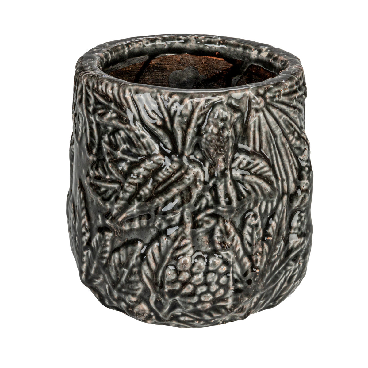 Grey Decorative Terracotta Planter