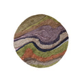 Round Wool & Cotton Tufted Rug