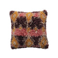 Multi-Color New Zealand Wool Shag Pillow