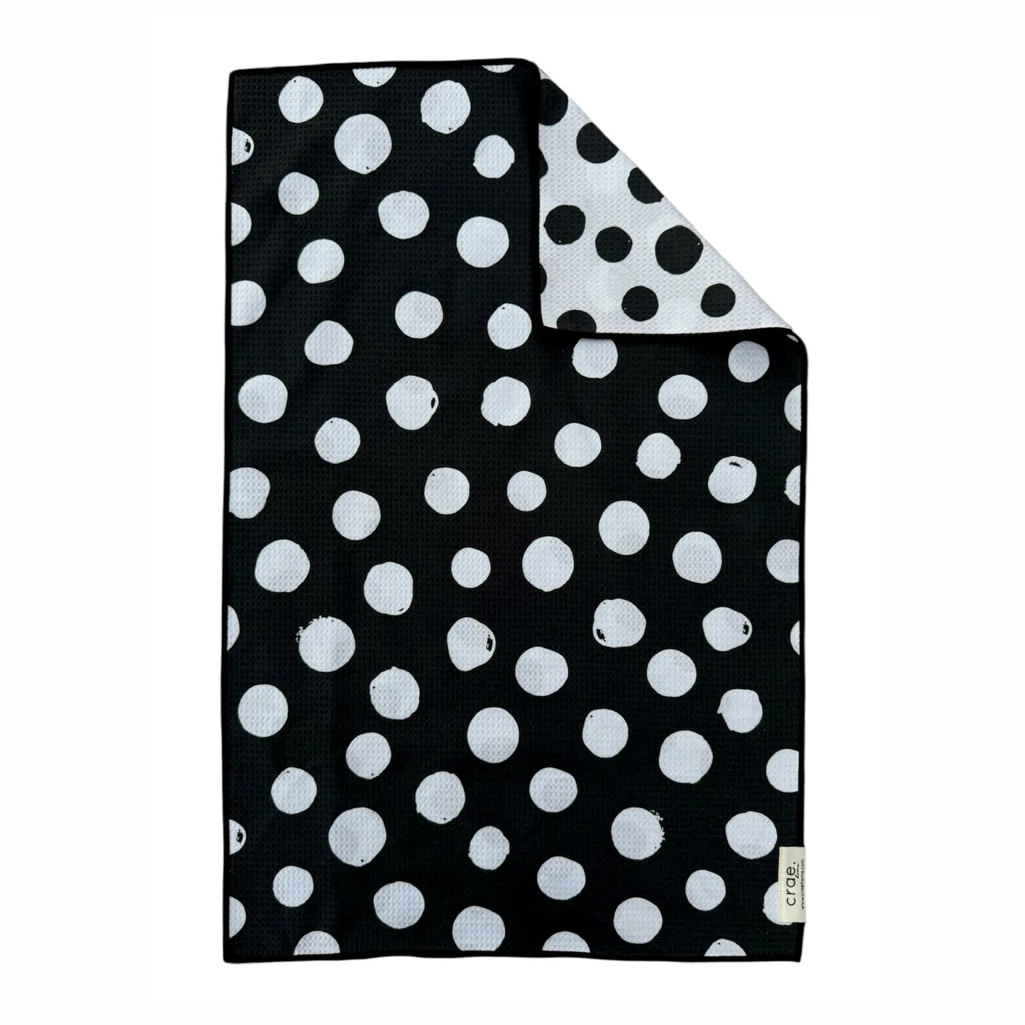 Reversible Hand Towel-Polka Dottie