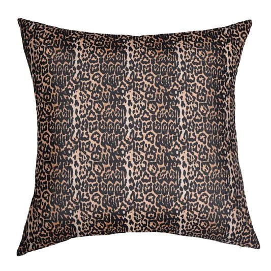Down Feather Jaguar Print Pillow