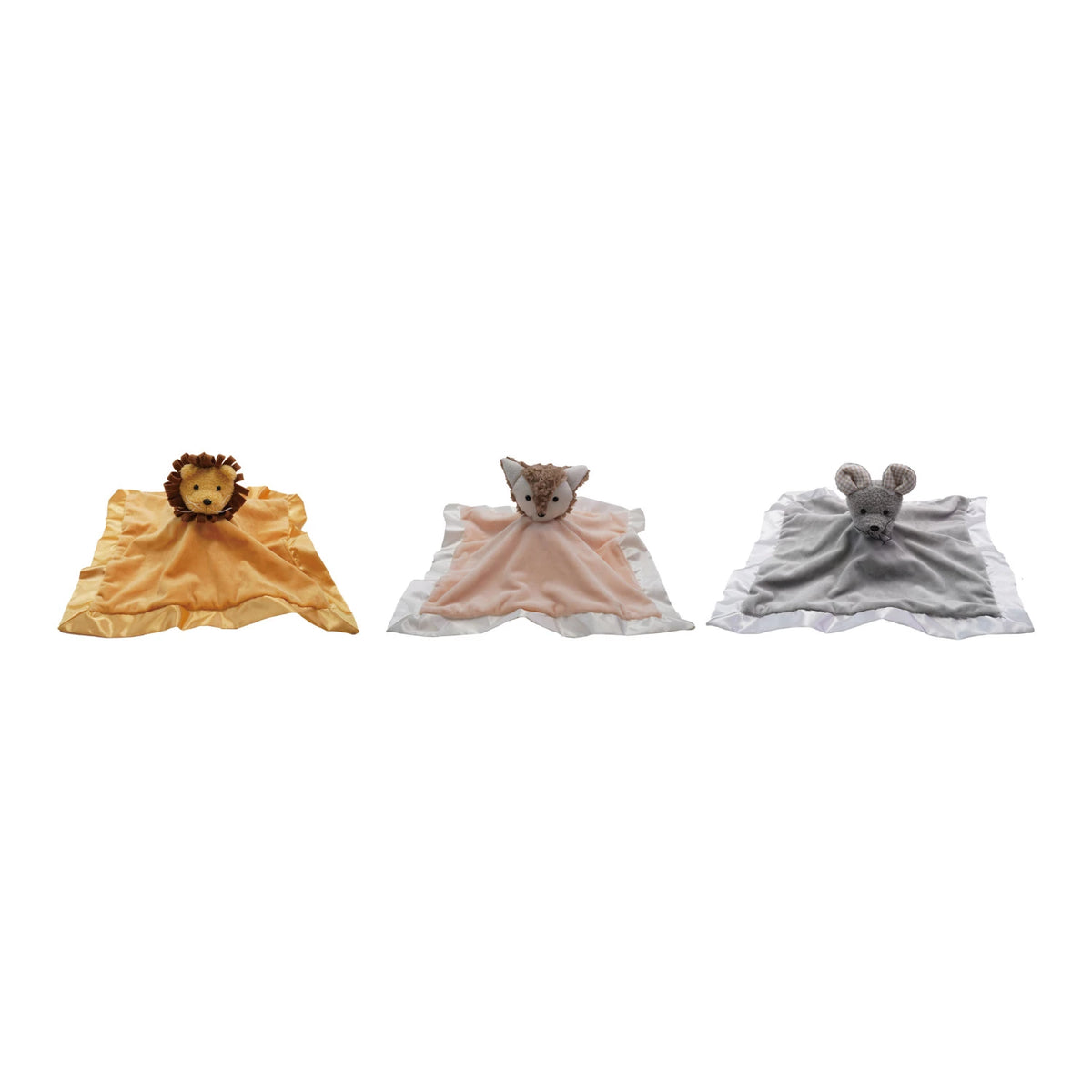 Plush 2-in-1 Peek-A-Boo Snuggle Toy with Satin Trim