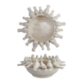 White Decorative Stoneware Bowl/Planter with 3D Birds
