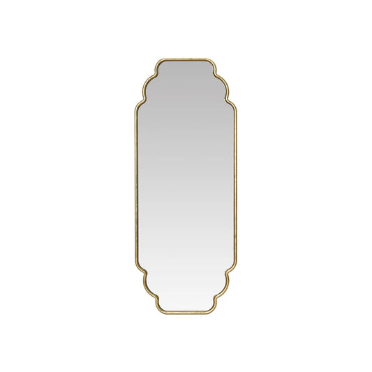 Gold Metal Framed Scalloped Wall Mirror