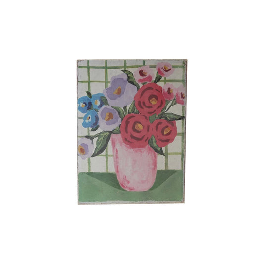 Flowers in Vase Canvas Wall Decor