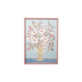 Flowers in Vase Glass Framed Wall Decor